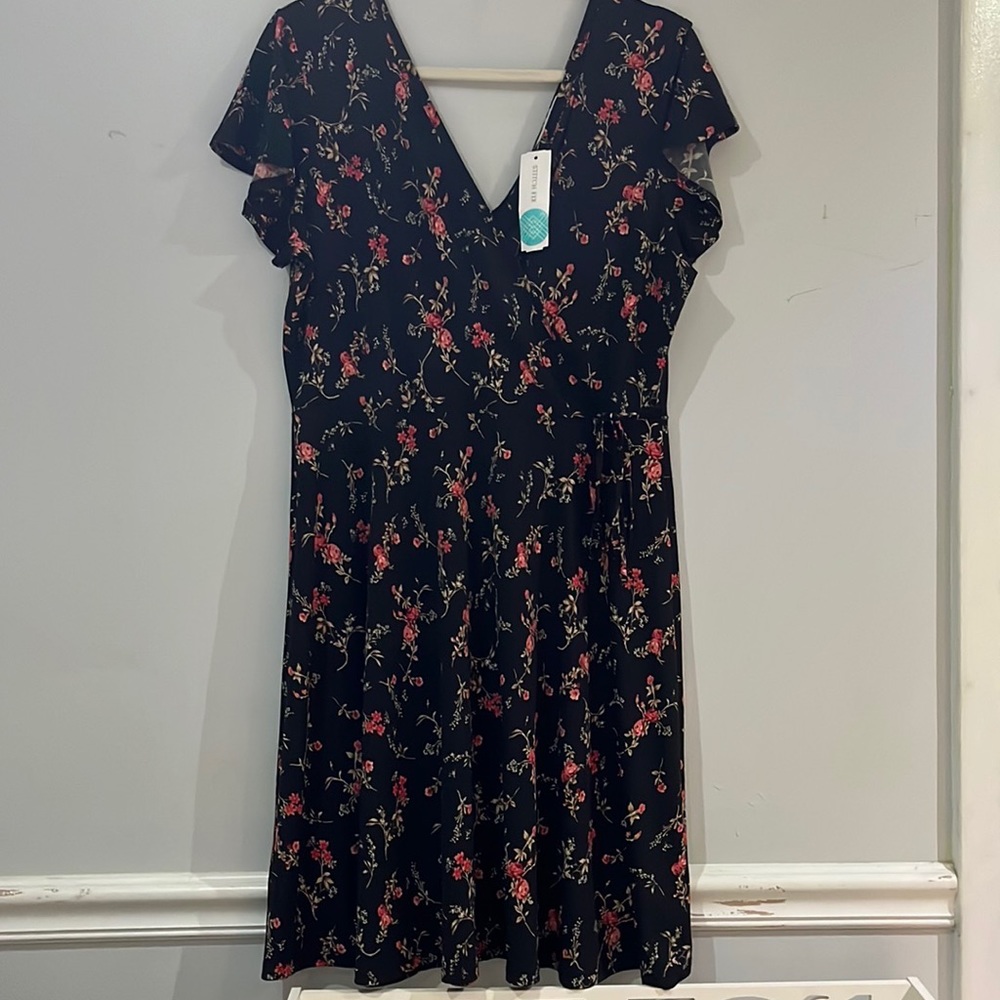 Kaileigh Kaela Faux Wrap Knit Dress